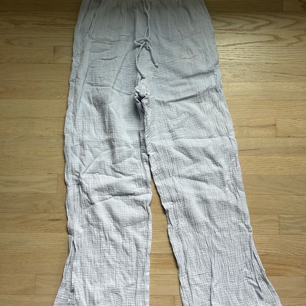 Le Lis Light Blue Elastic Waist Pants